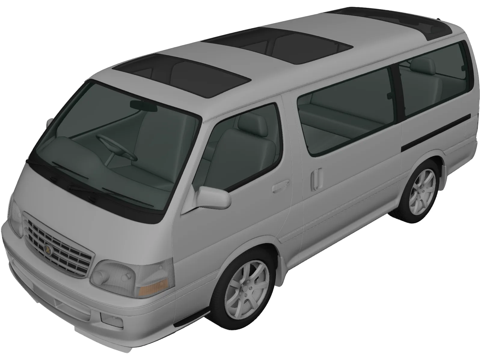 Toyota Hiace (1999) 3D Model main preview