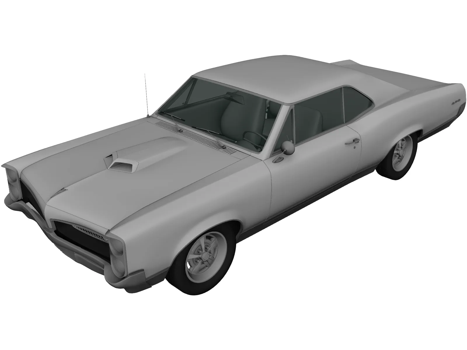 Pontiac GTO (1967) 3D Model main preview