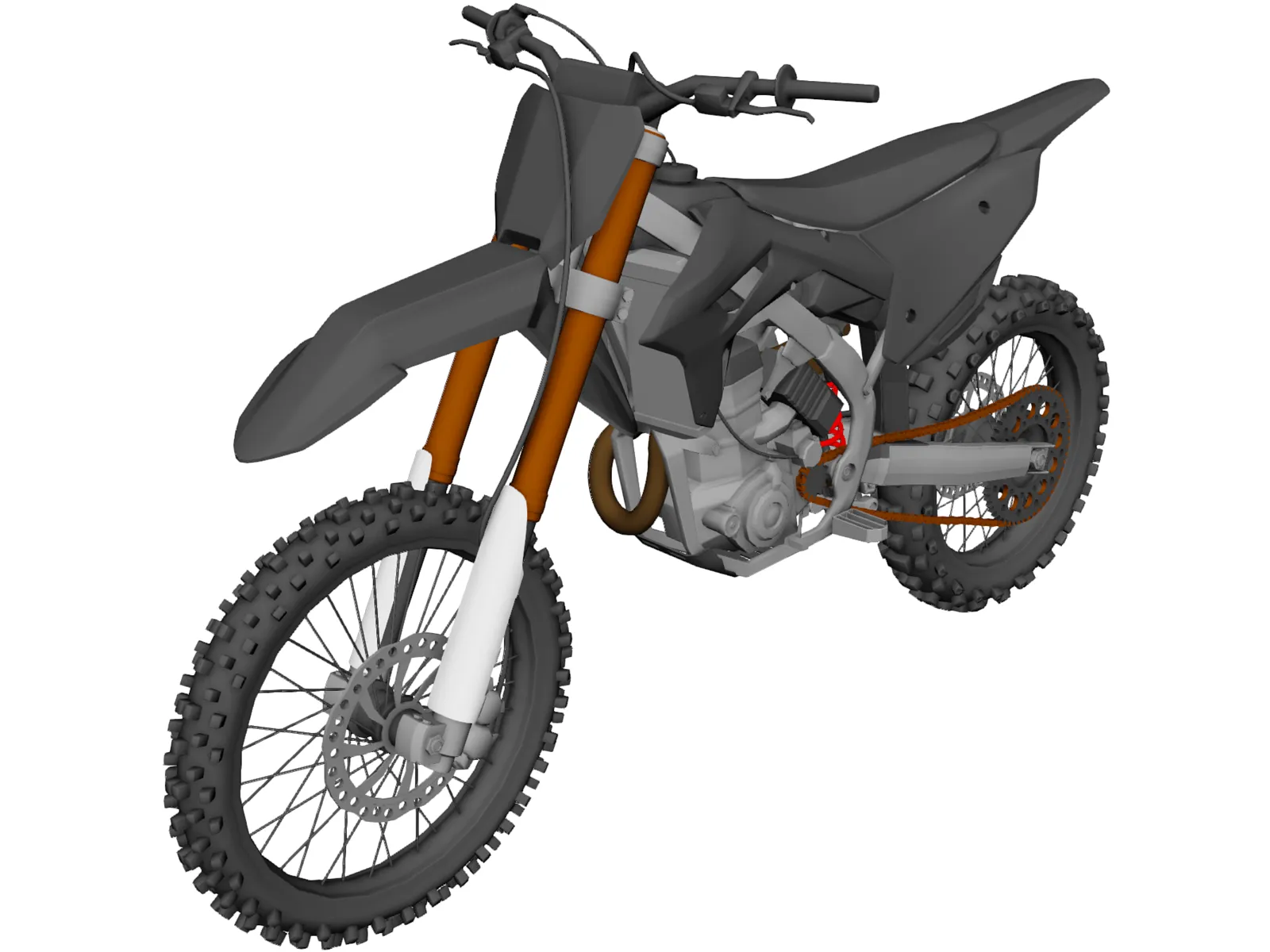 Honda CRF450 3D Model main preview