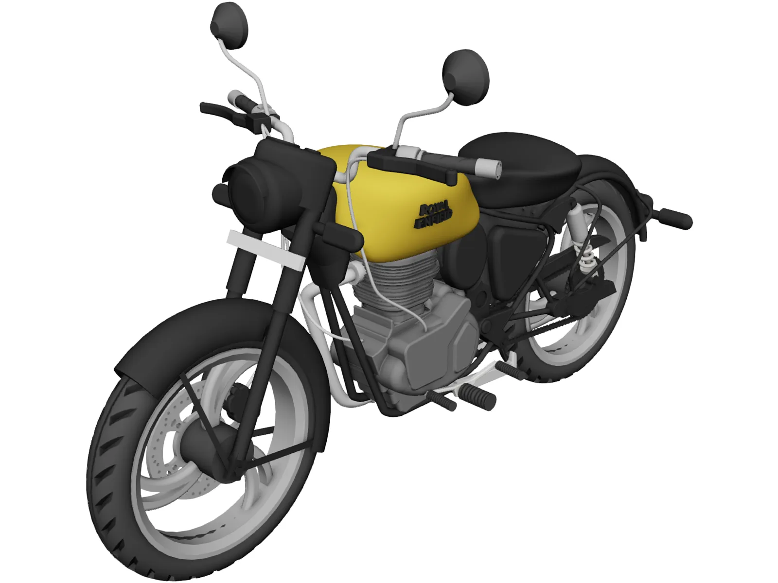 Royal Enfield Classic 350 3D Model main preview