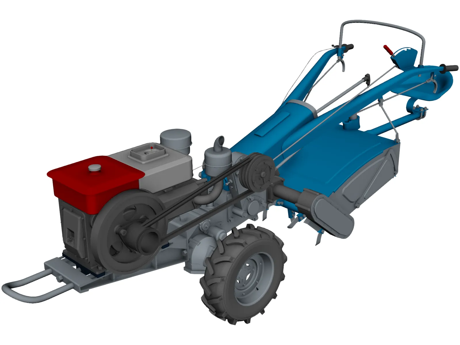 Tractor 3D Model main preview