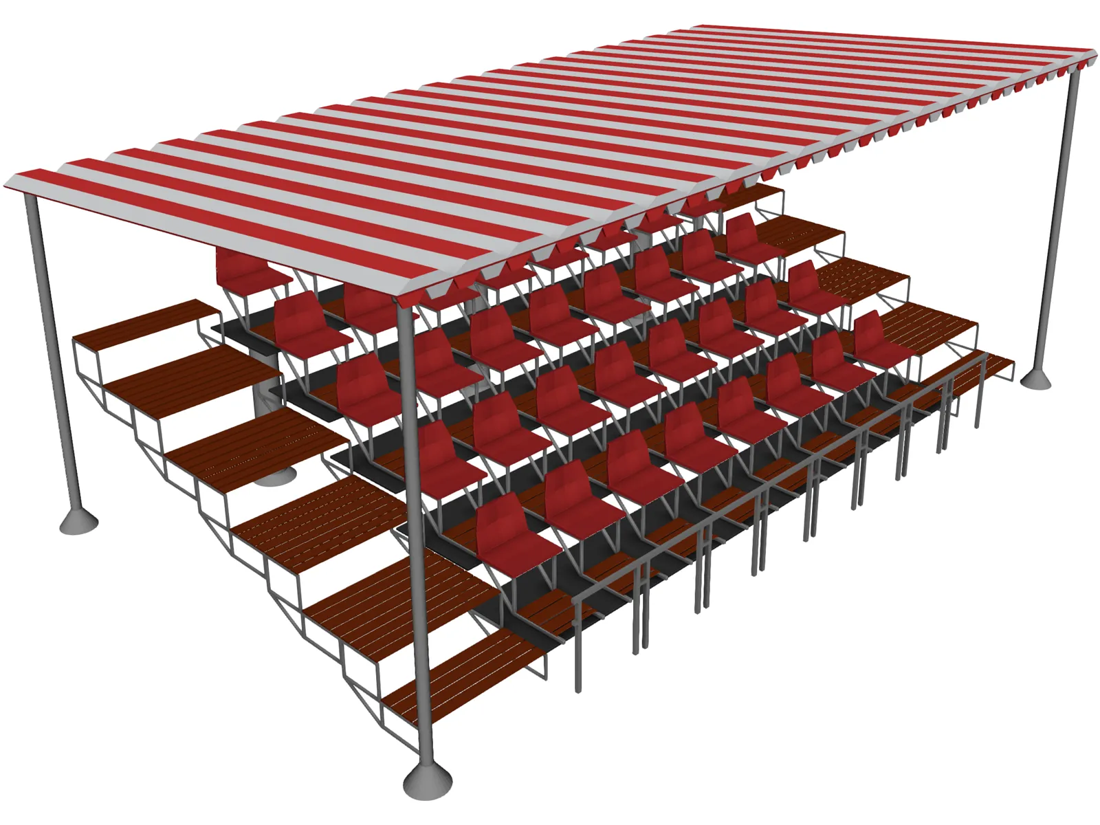 Tribune 3D Model main preview