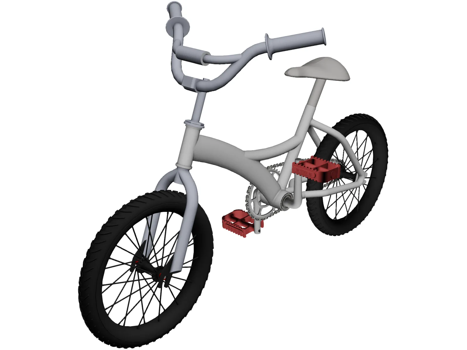 BMX Bike 3D Model main preview