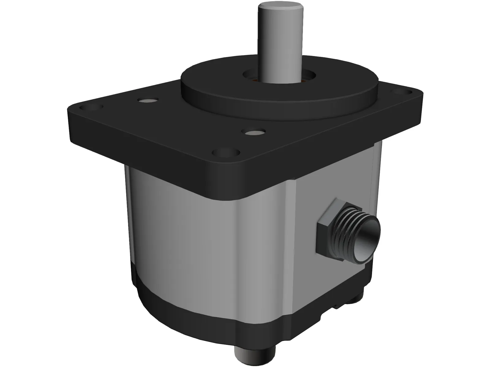 Hydraulic Gear Pump 3D Model main preview