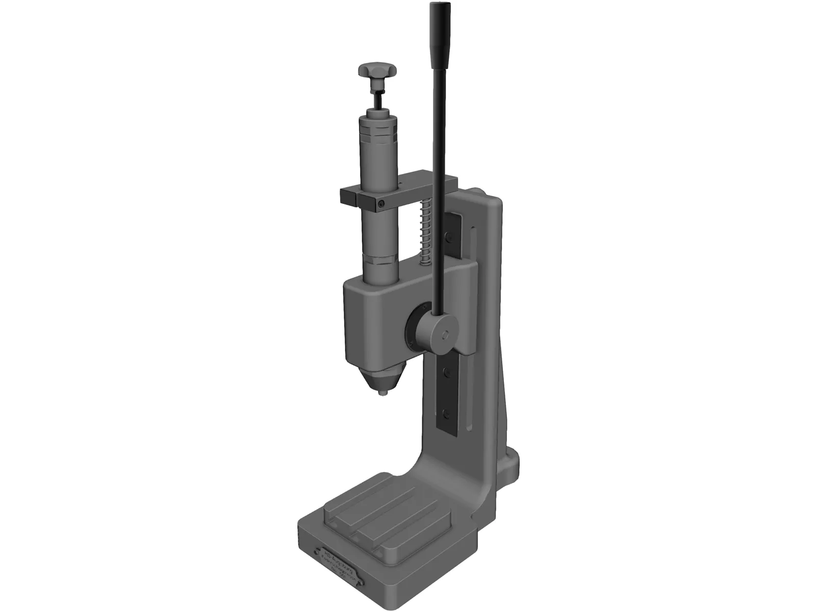 Spring Impact Press 3D Model main preview