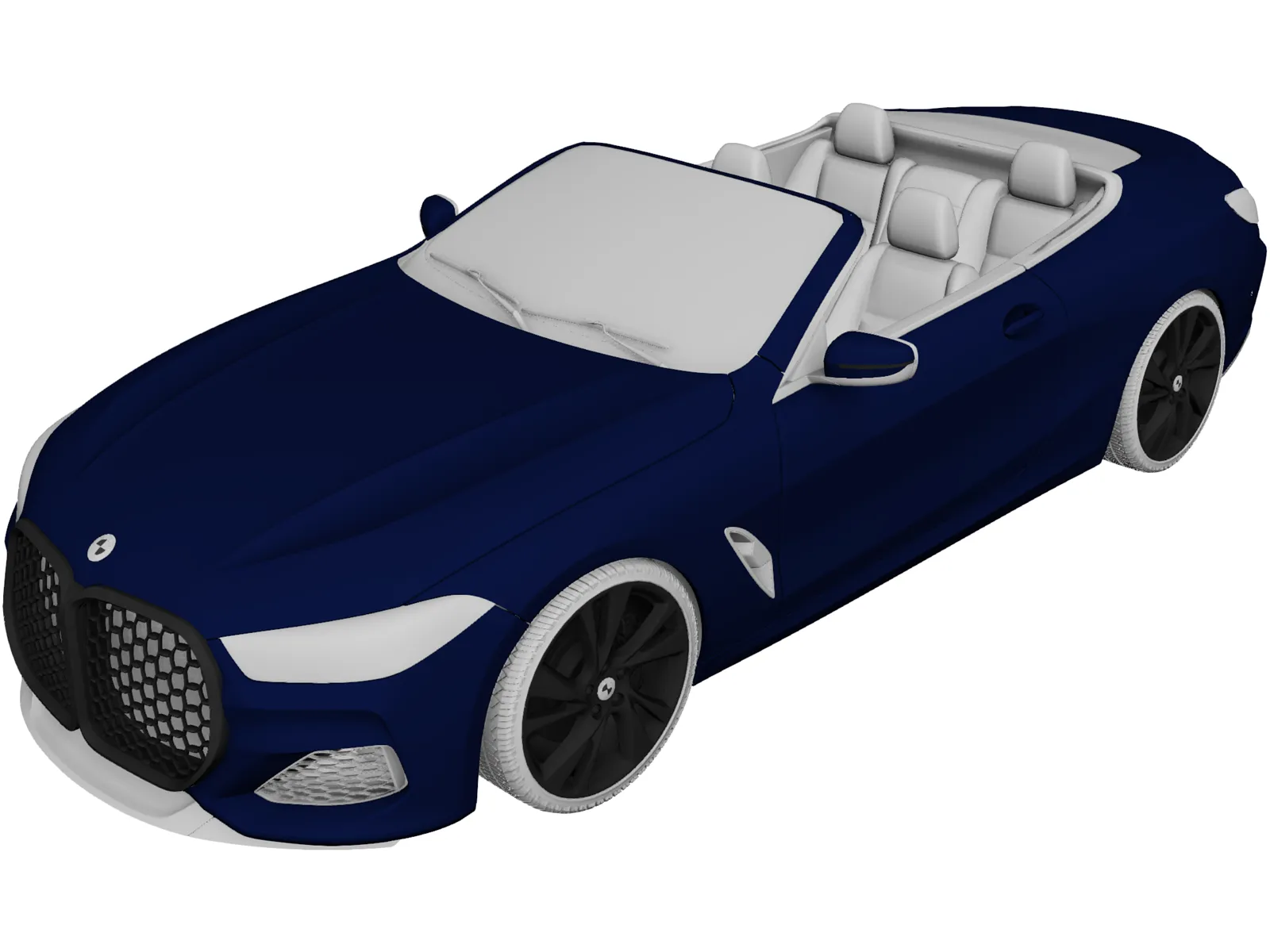 BMW M4 Cabrio (2021) 3D Model main preview