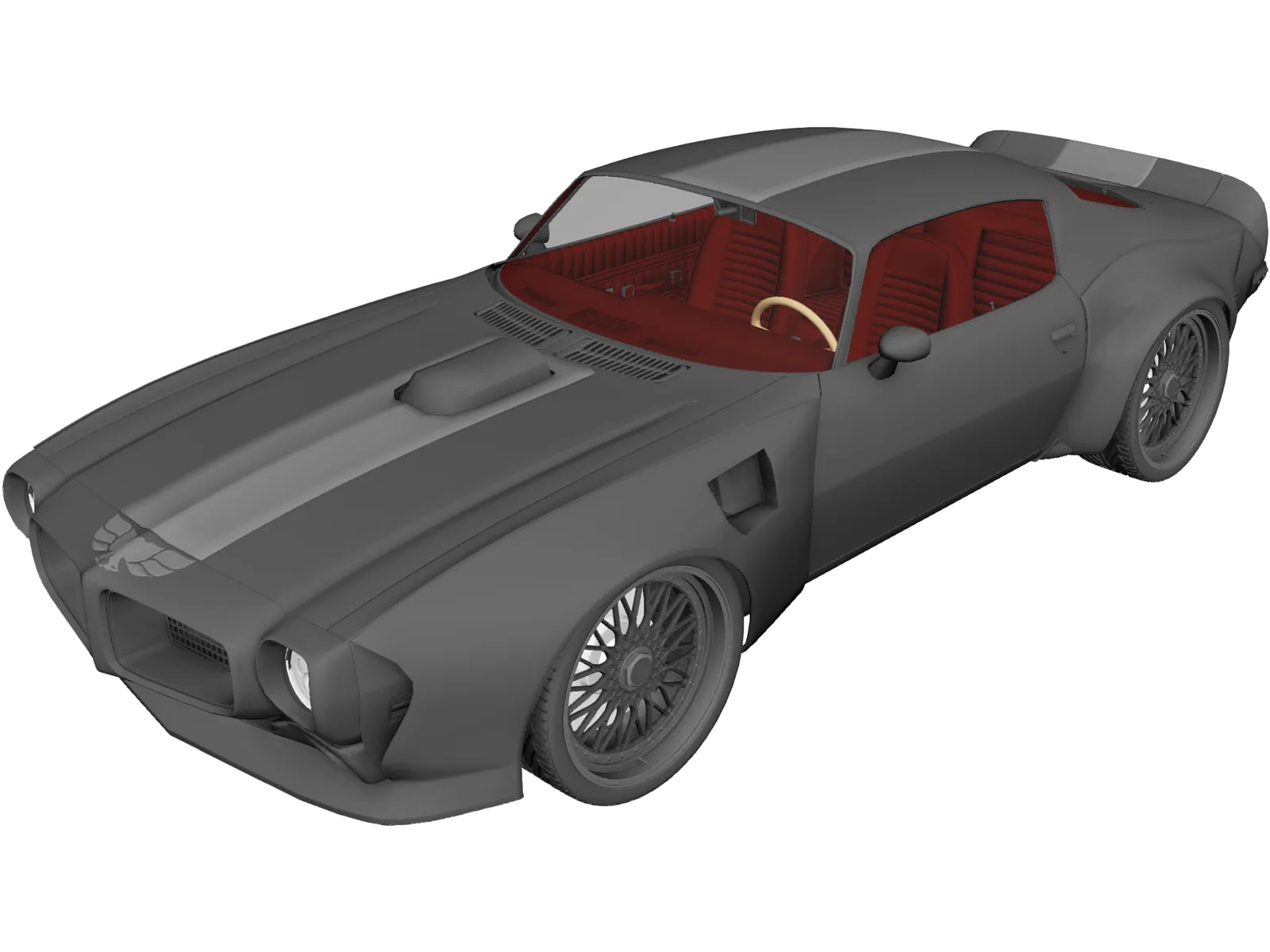 Pontiac Firebird Trans Am Tuning Edition (1970) 3D Model main preview