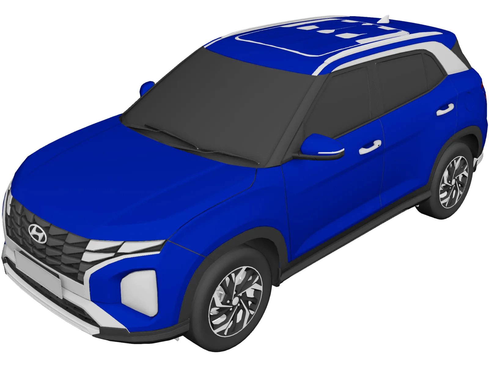Hyundai Creta (2022) 3D Model main preview