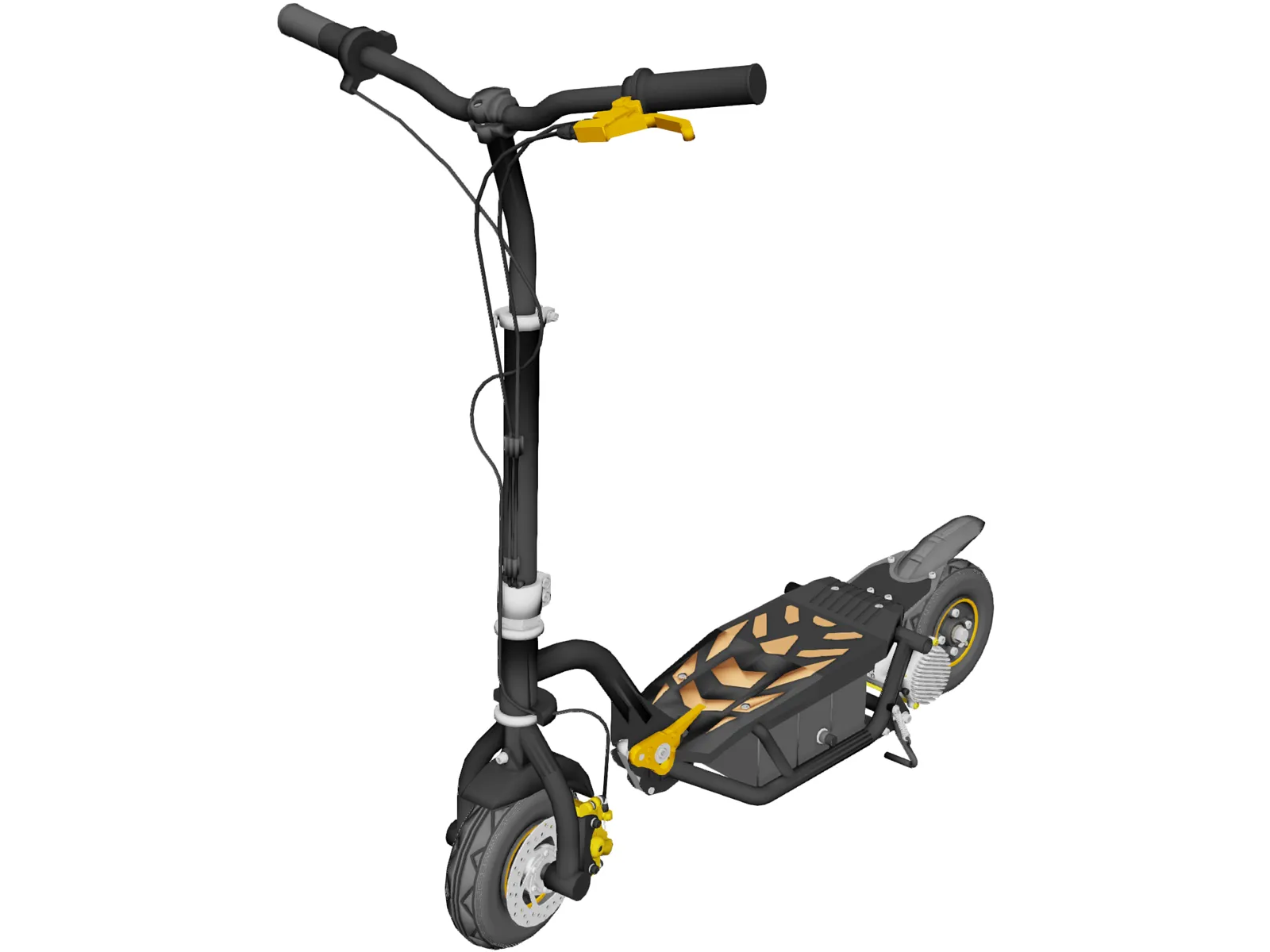 Electric Scooter 3D Model main preview