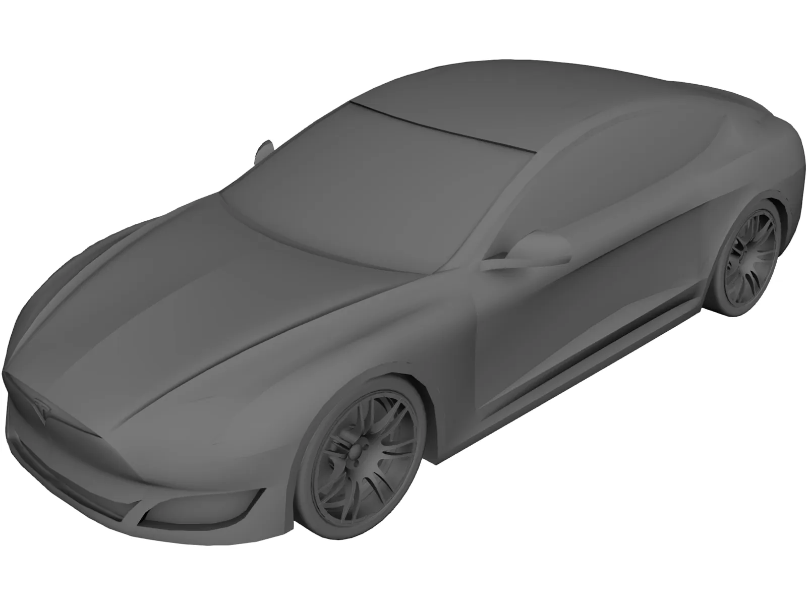 Tesla Model S 3D Model main preview