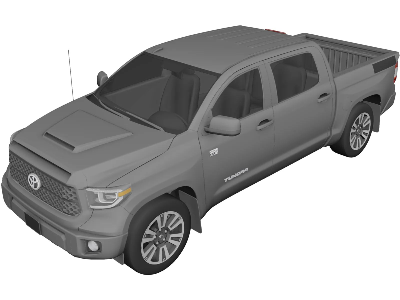 Toyota Tundra TRD (2018) 3D Model main preview