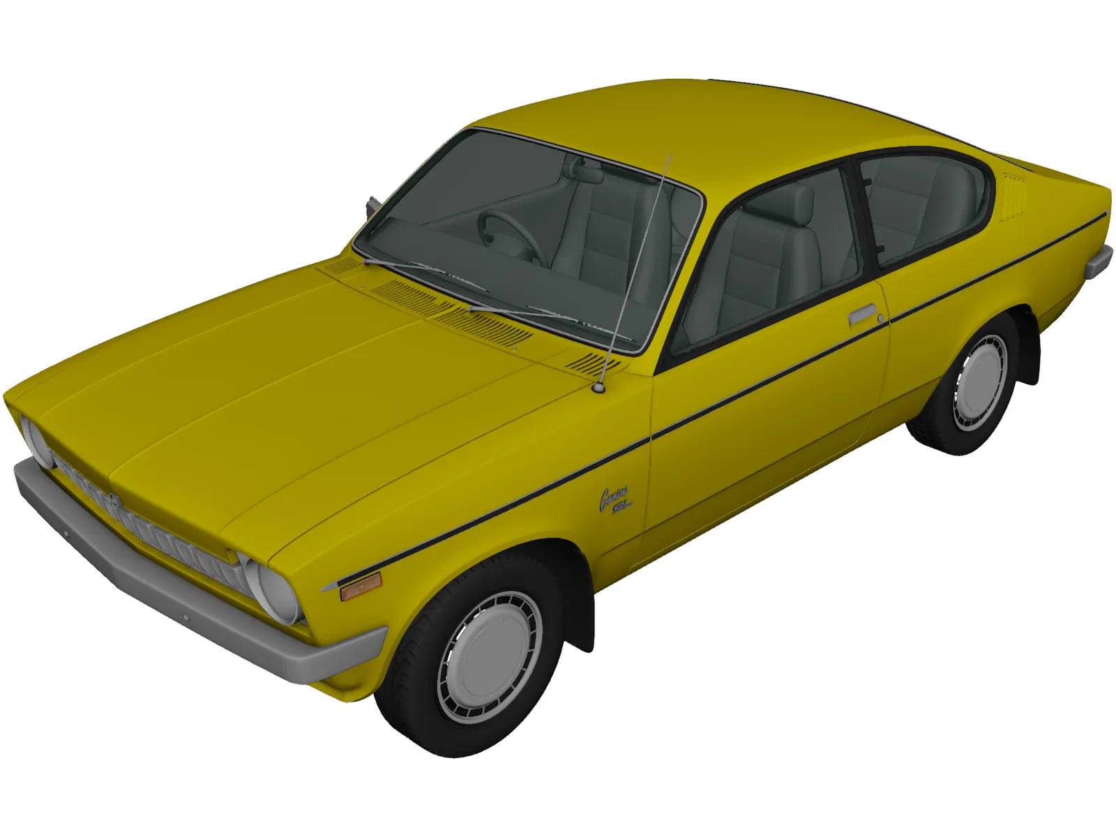 Holden Gemini TX Coupe SL (1977) 3D Model main preview