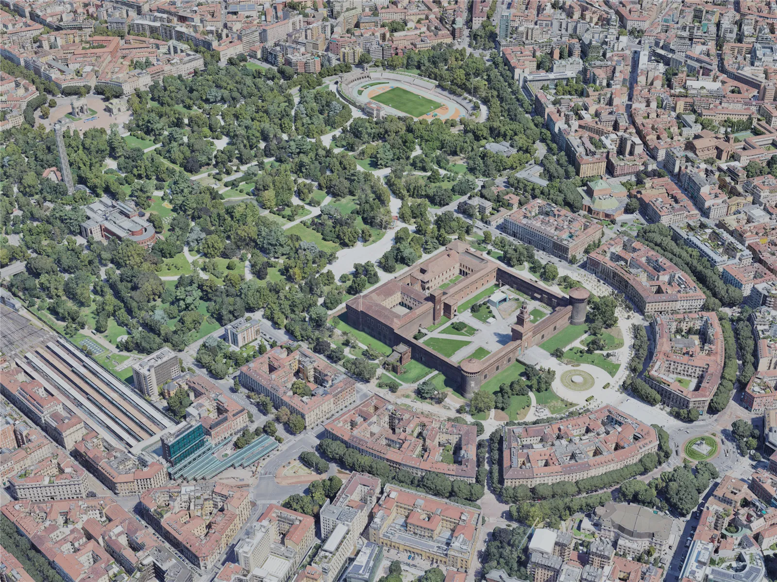 Milan City, Italy (2023) 3D Model main preview