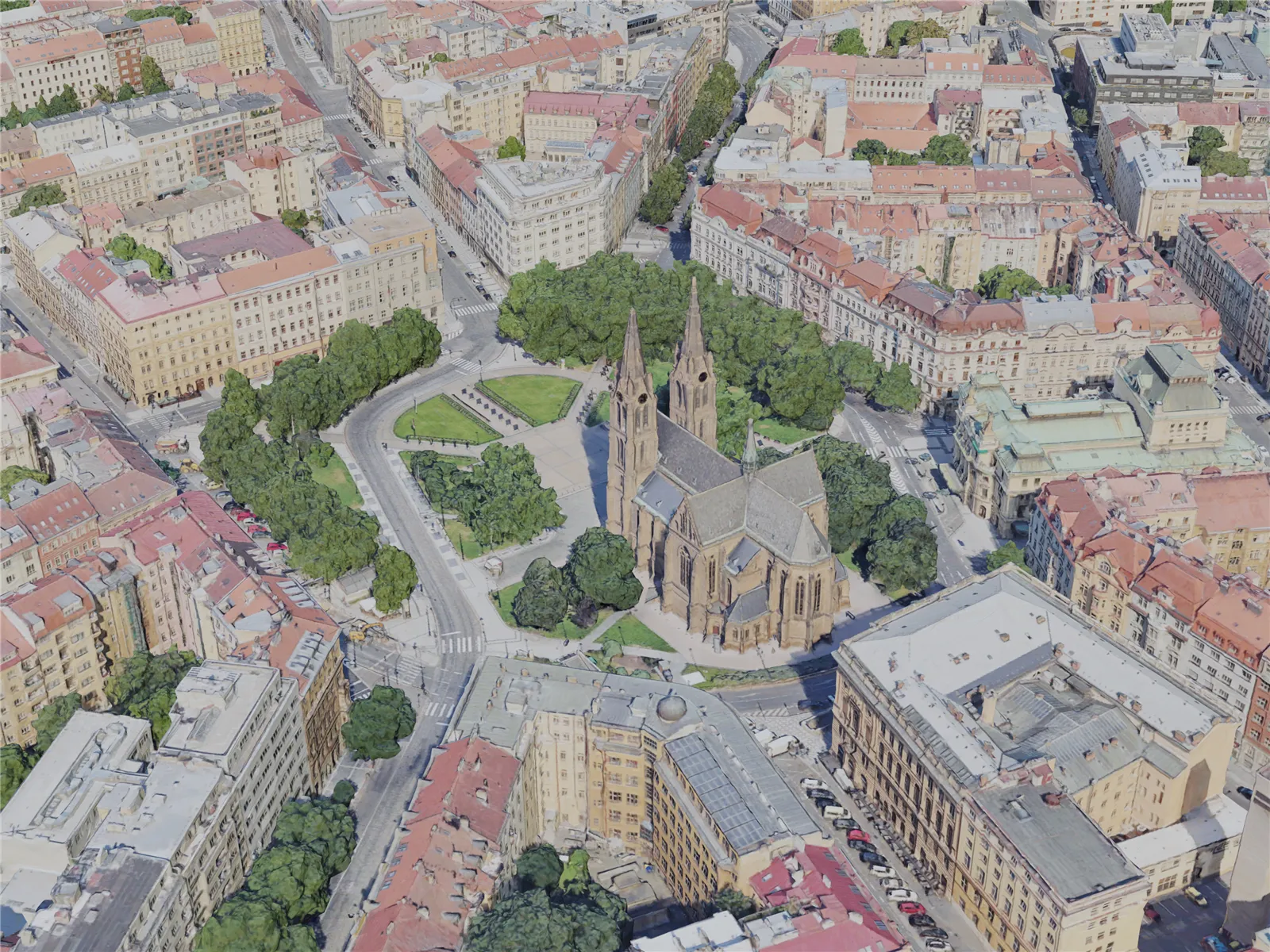Prague City, Czechia (2023) 3D Model main preview