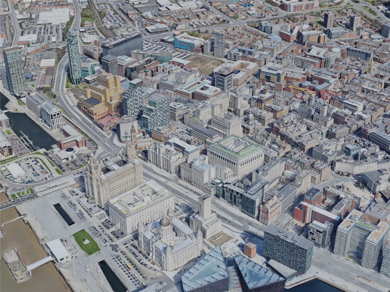 Liverpool City, UK (2023) 3D Model main preview