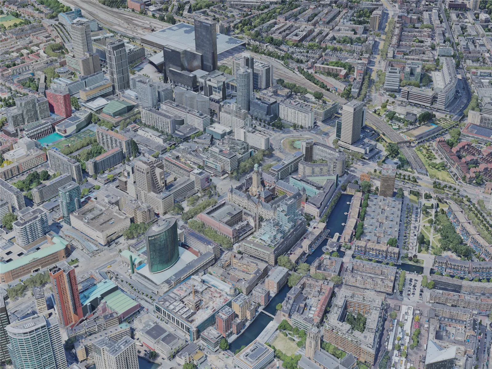 Rotterdam City, Netherlands (2023) 3D Model main preview