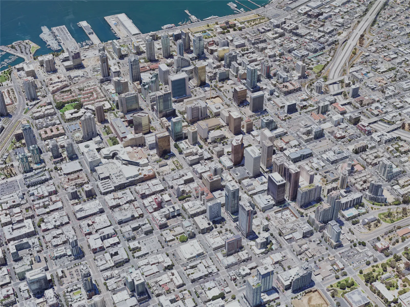San Diego City, USA (2023) 3D Model main preview