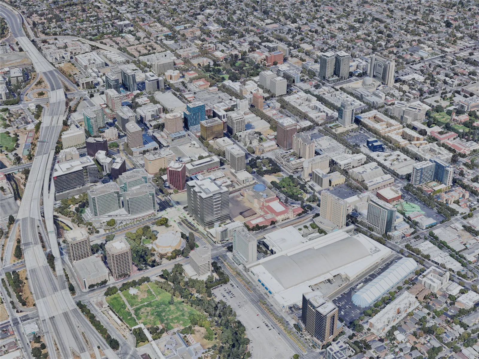 San Jose City, USA (2023) 3D Model main preview