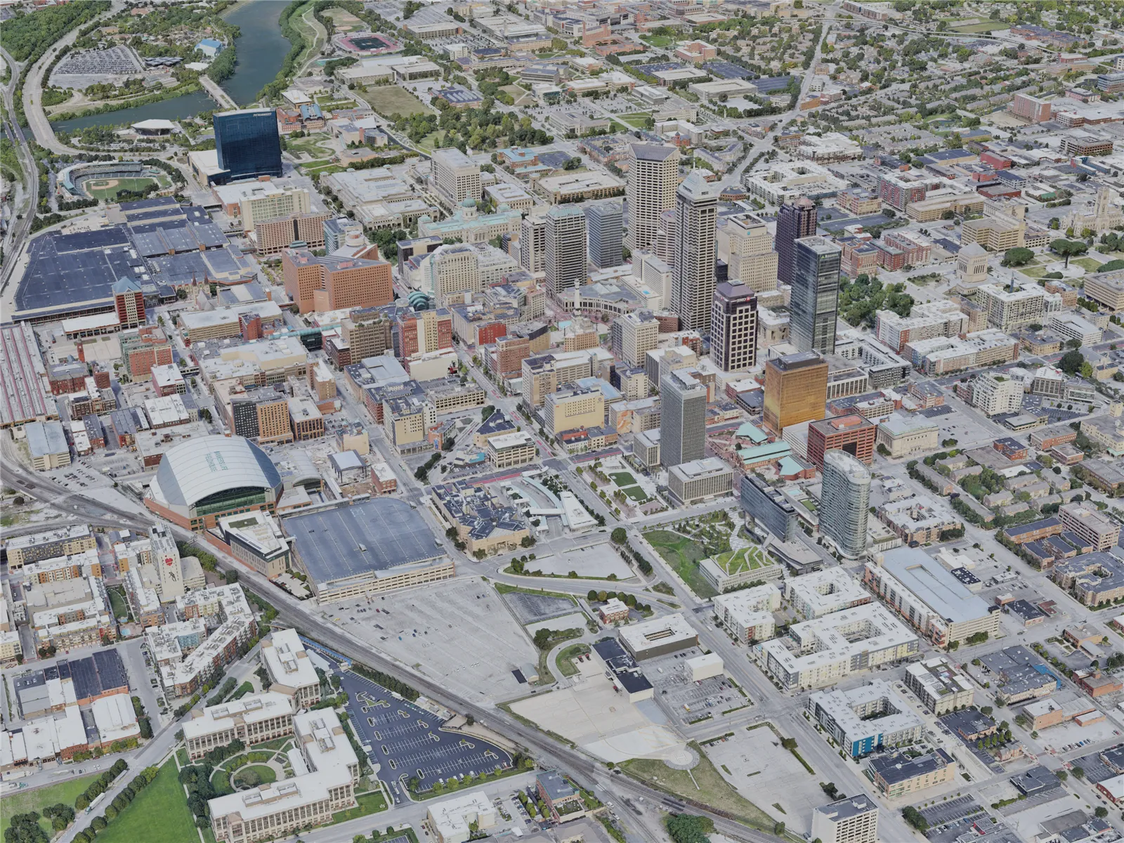 Indianapolis City, IN, USA (2022) 3D Model main preview