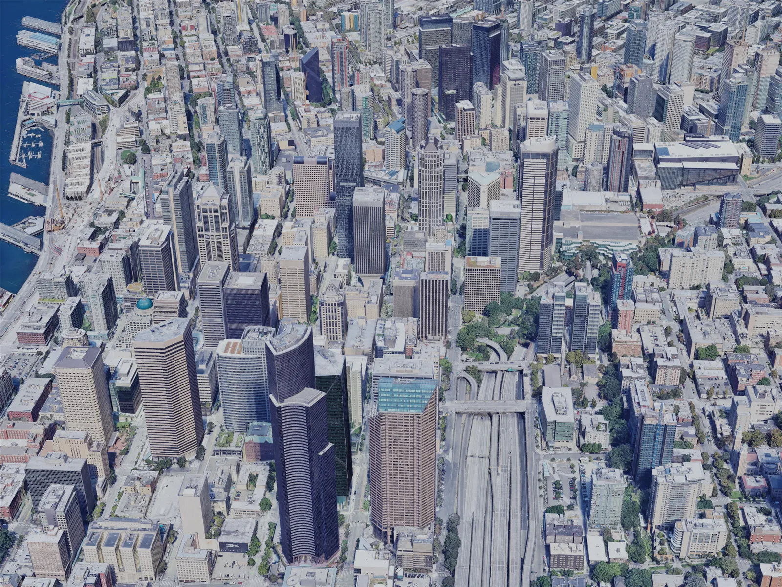 Seattle City, USA (2022) 3D Model main preview