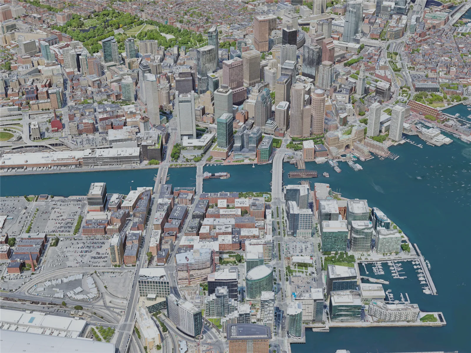 Boston City, USA (2023) 3D Model main preview