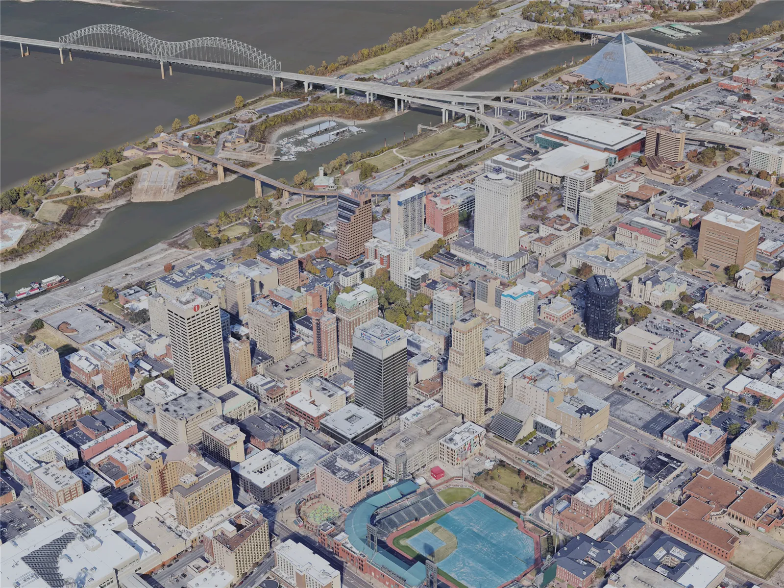Memphis City, USA (2022) 3D Model main preview