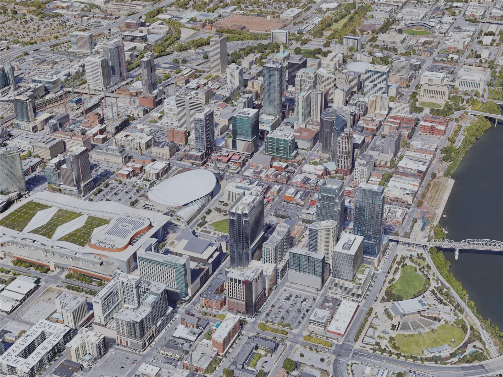 Nashville City, USA (2022) 3D Model main preview