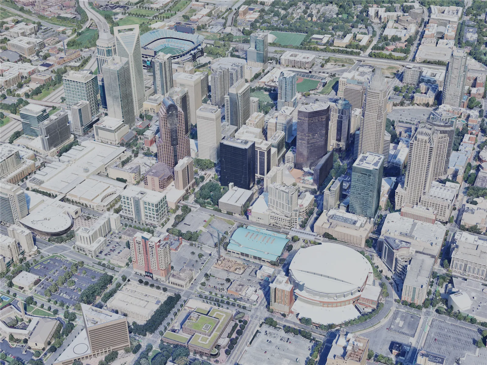 Charlotte City, NC, USA (2023) 3D Model main preview