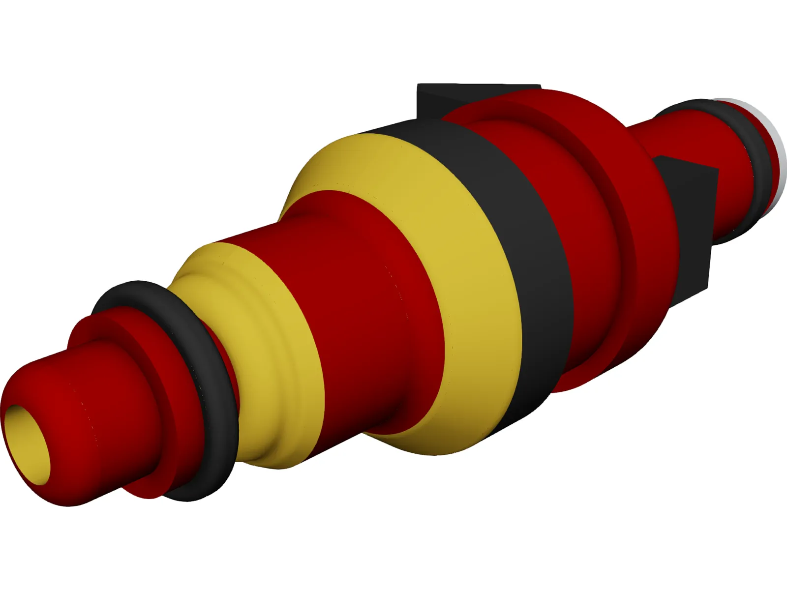 Bosch Fuel Injector 3D Model main preview