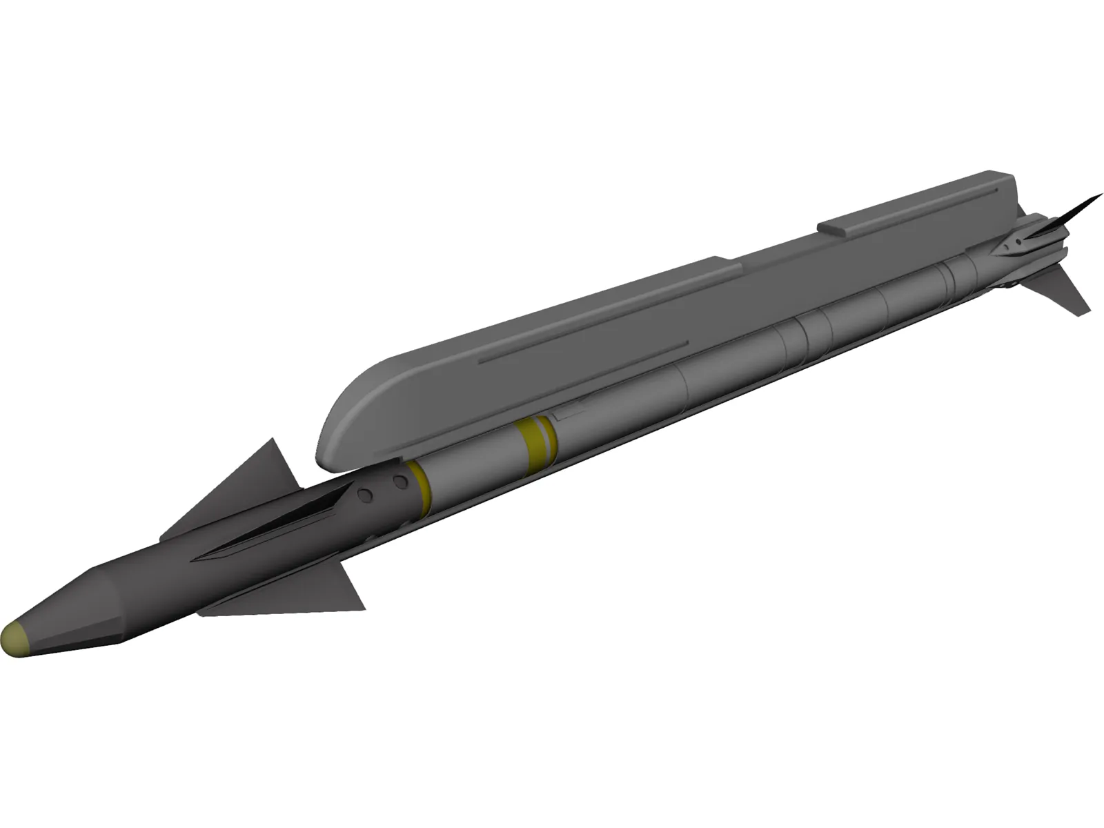 AIM-9X Sidewinder 3D Model main preview
