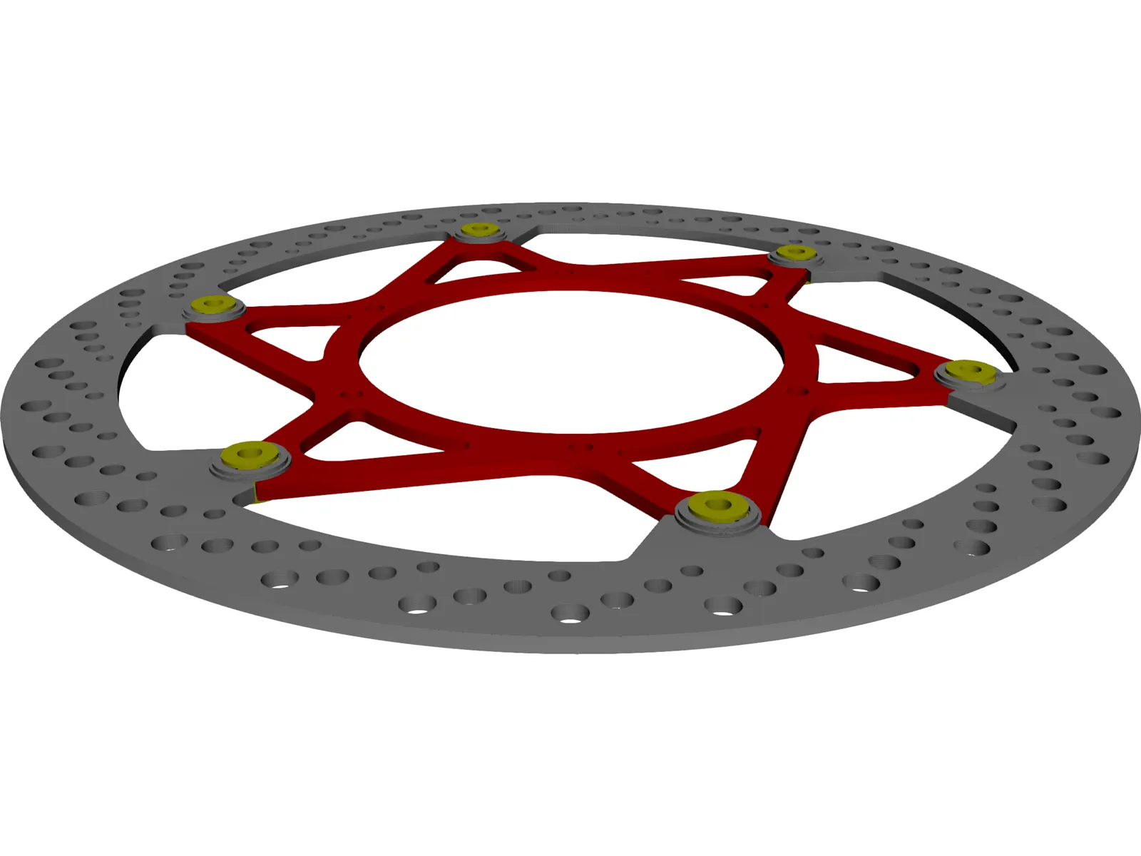 Magura Disc 320mm Complete Left Side 3D Model main preview