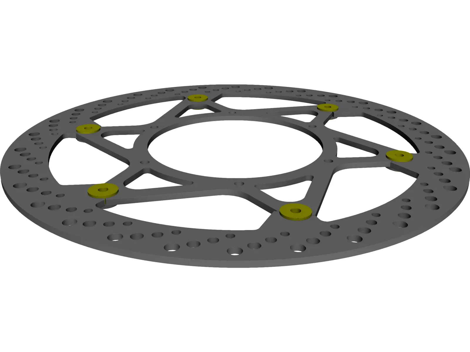 Magura Disc 320mm Complete Right Side 3D Model main preview