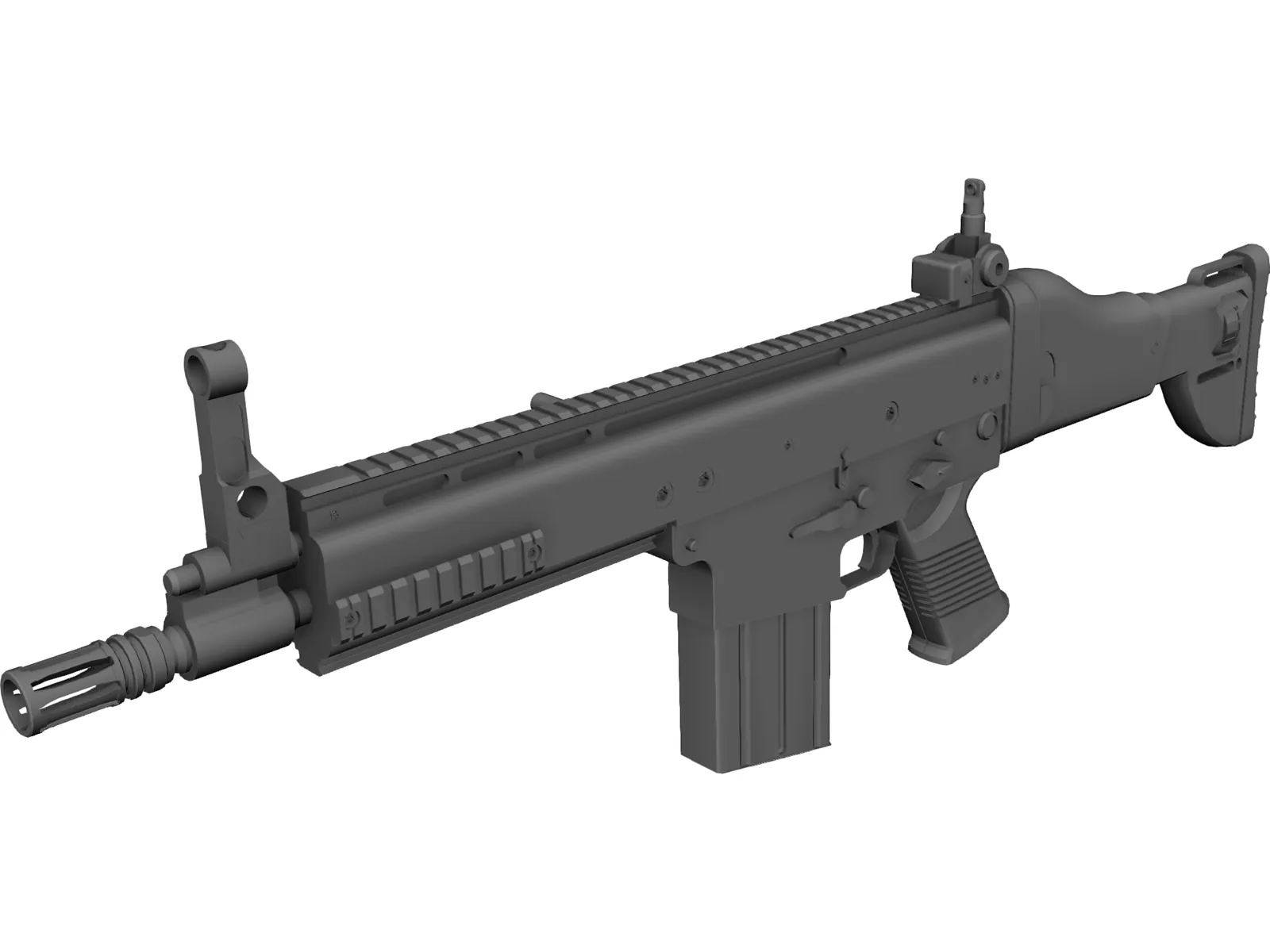 FN SCAR 3D Model main preview