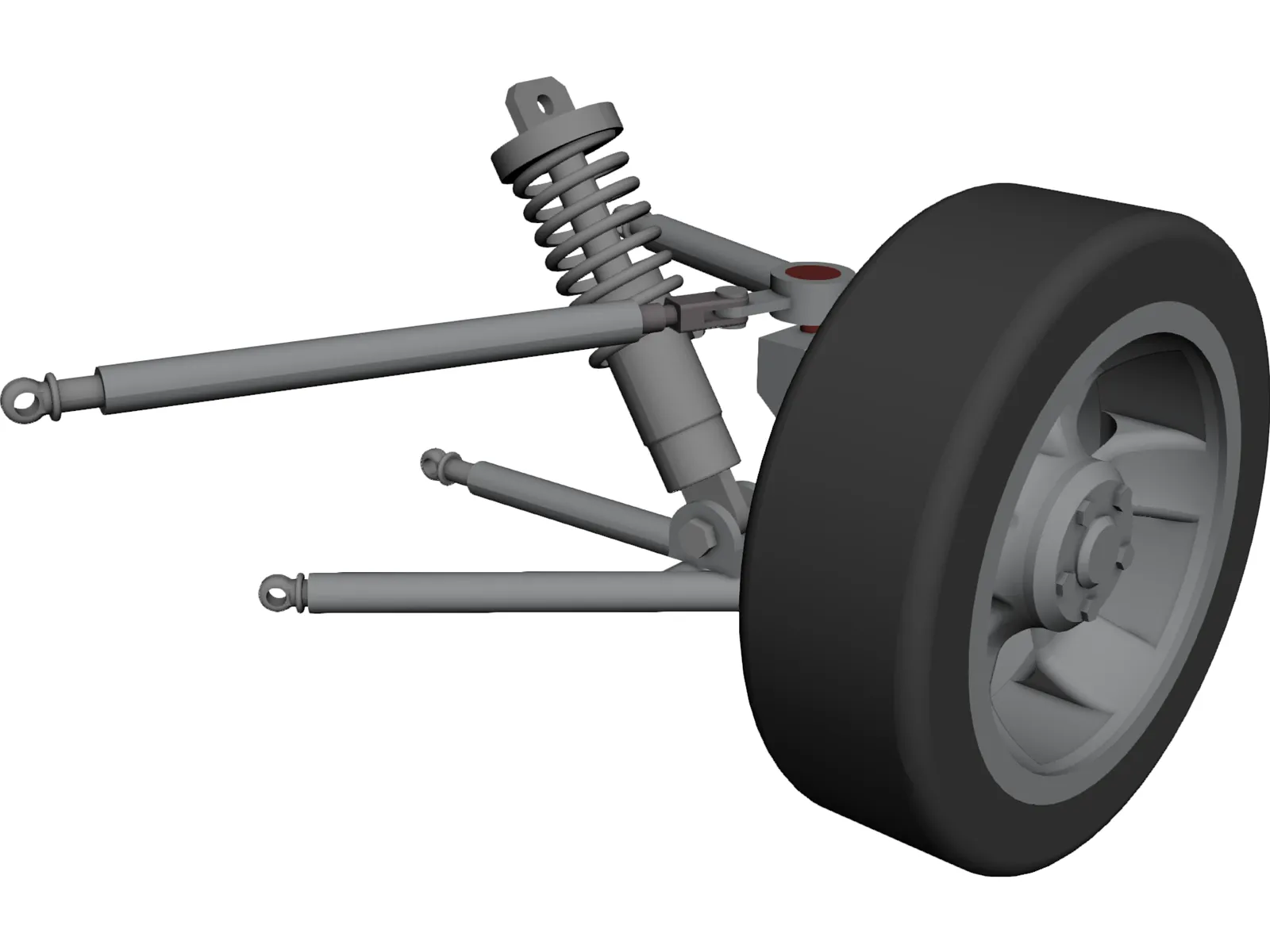 Racing Suspension 3D Model main preview