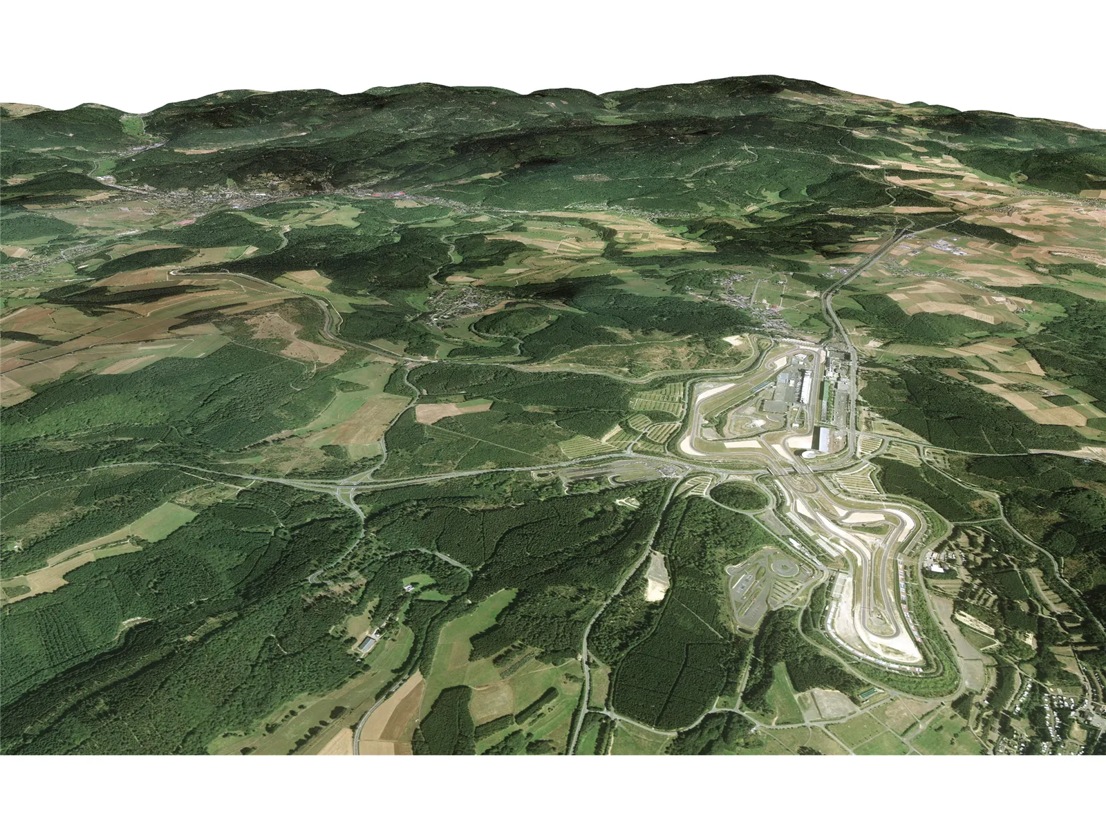 Nurburgring Racing Track 3D Model main preview