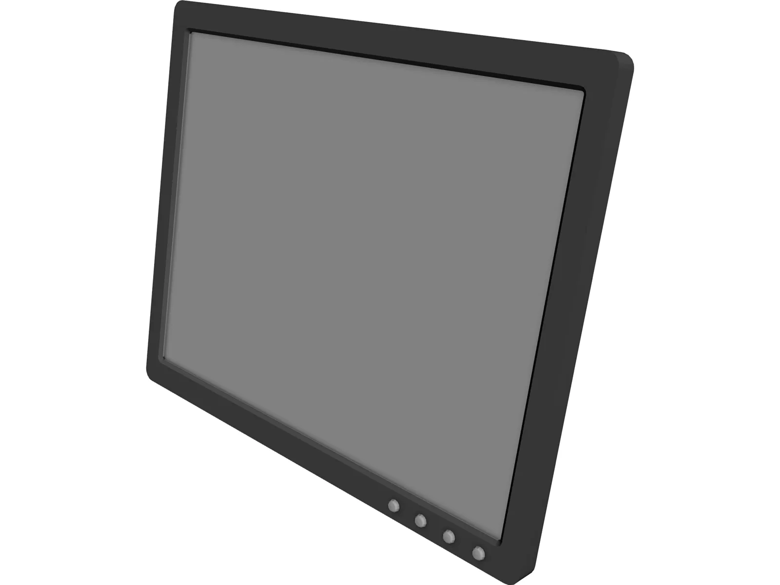 19inch LCD Monitor 3D Model main preview