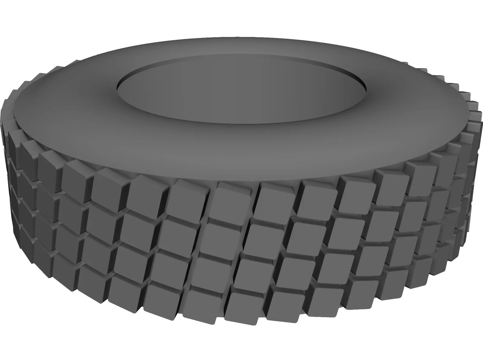 Wheel Tire 3D Model main preview