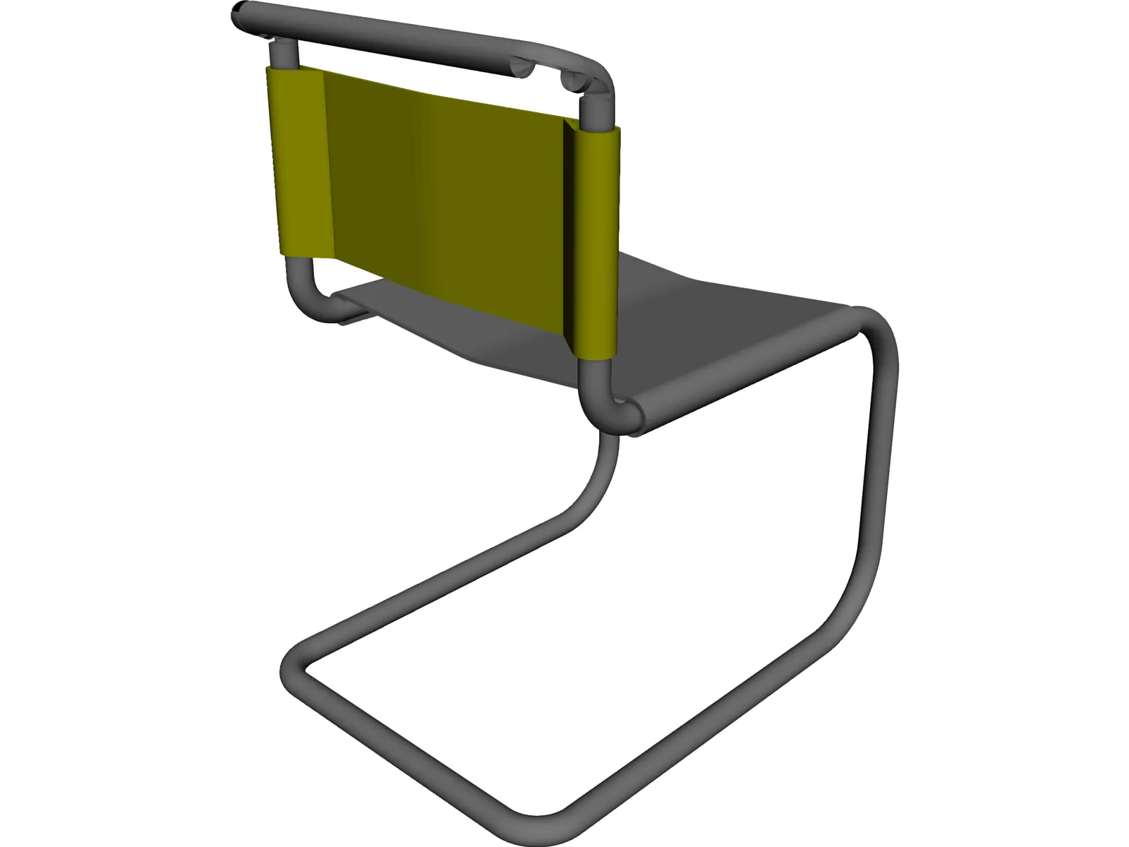 Ludwig Meis van der Rohe Chair 3D Model main preview