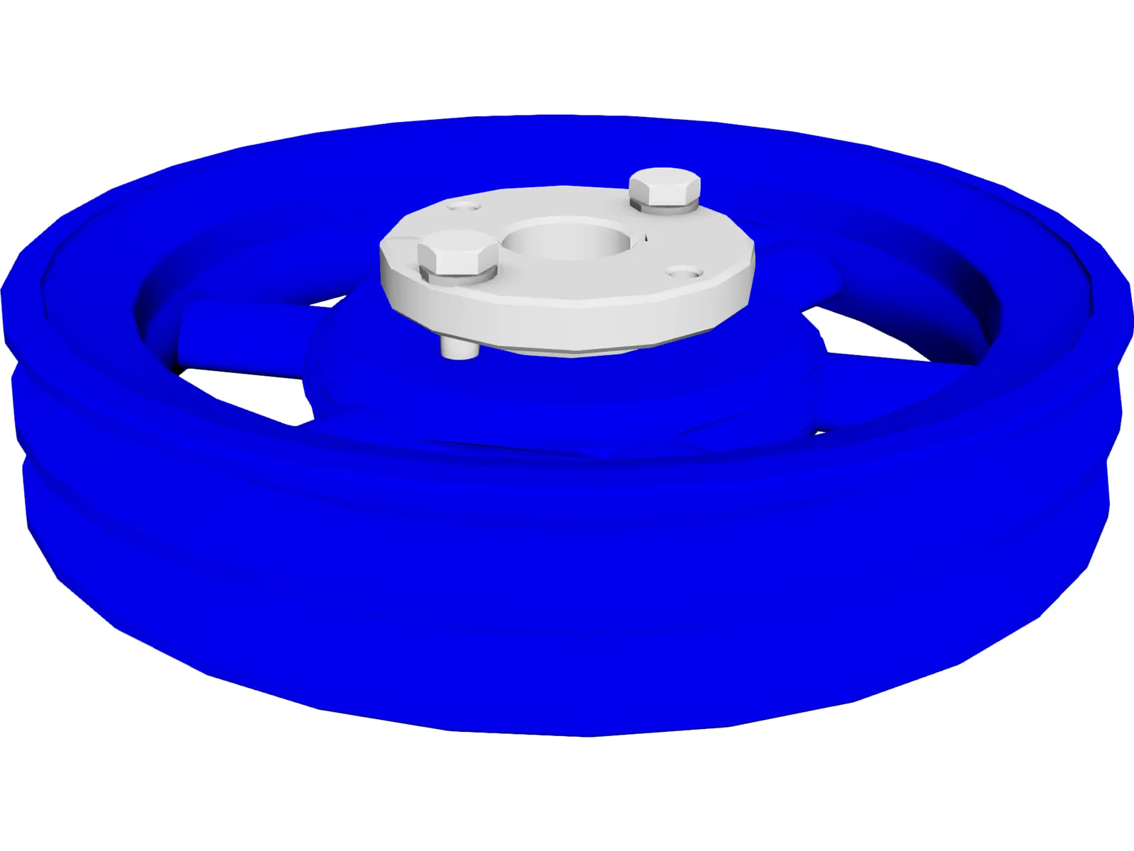 Pulley of 7.2 Inches Diameter 3D Model main preview
