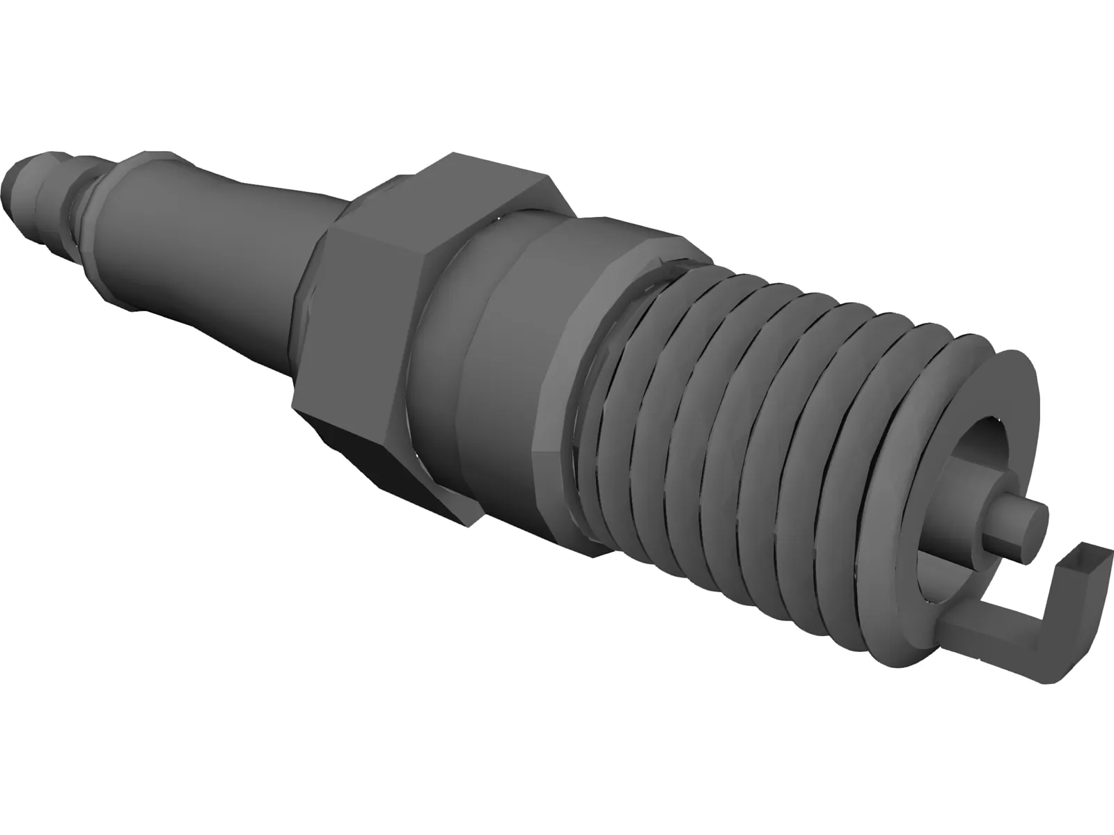 Spark Plug 3D Model main preview