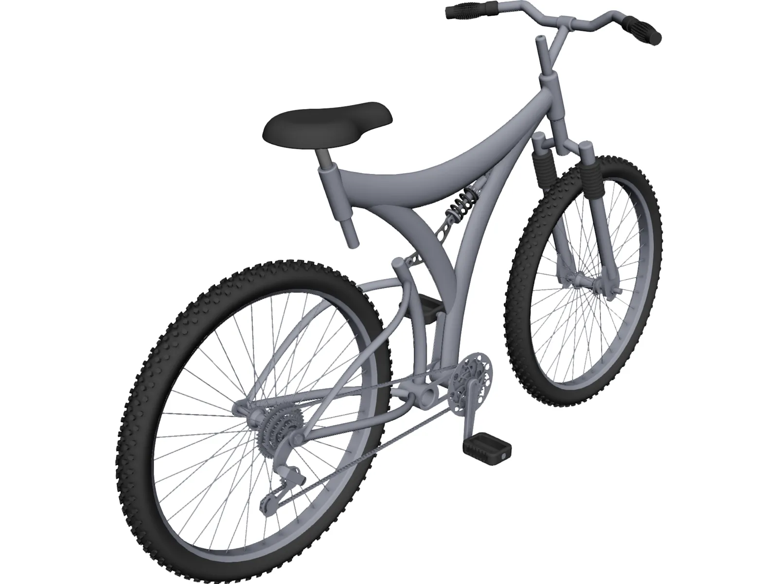 Bike Mountain 3D Model main preview