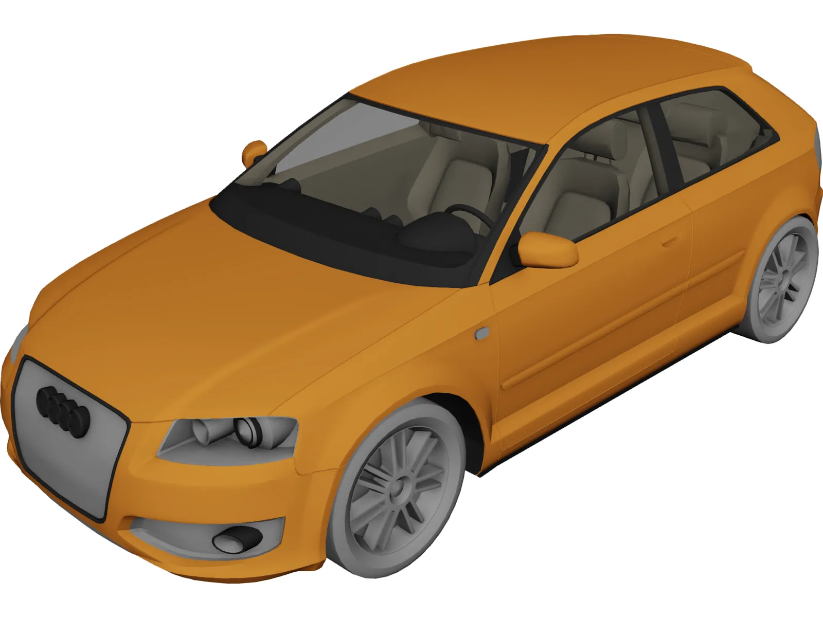 Audi S3 3D Model main preview