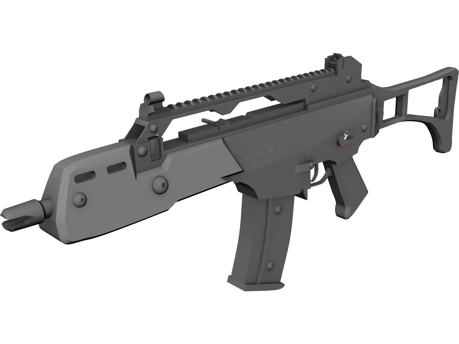 Heckler&Koch G36C 3D Model main preview