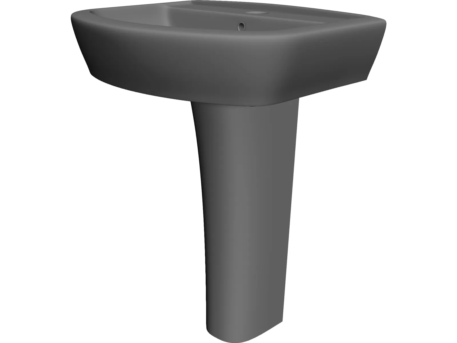 Sink Bathroom 3D Model main preview