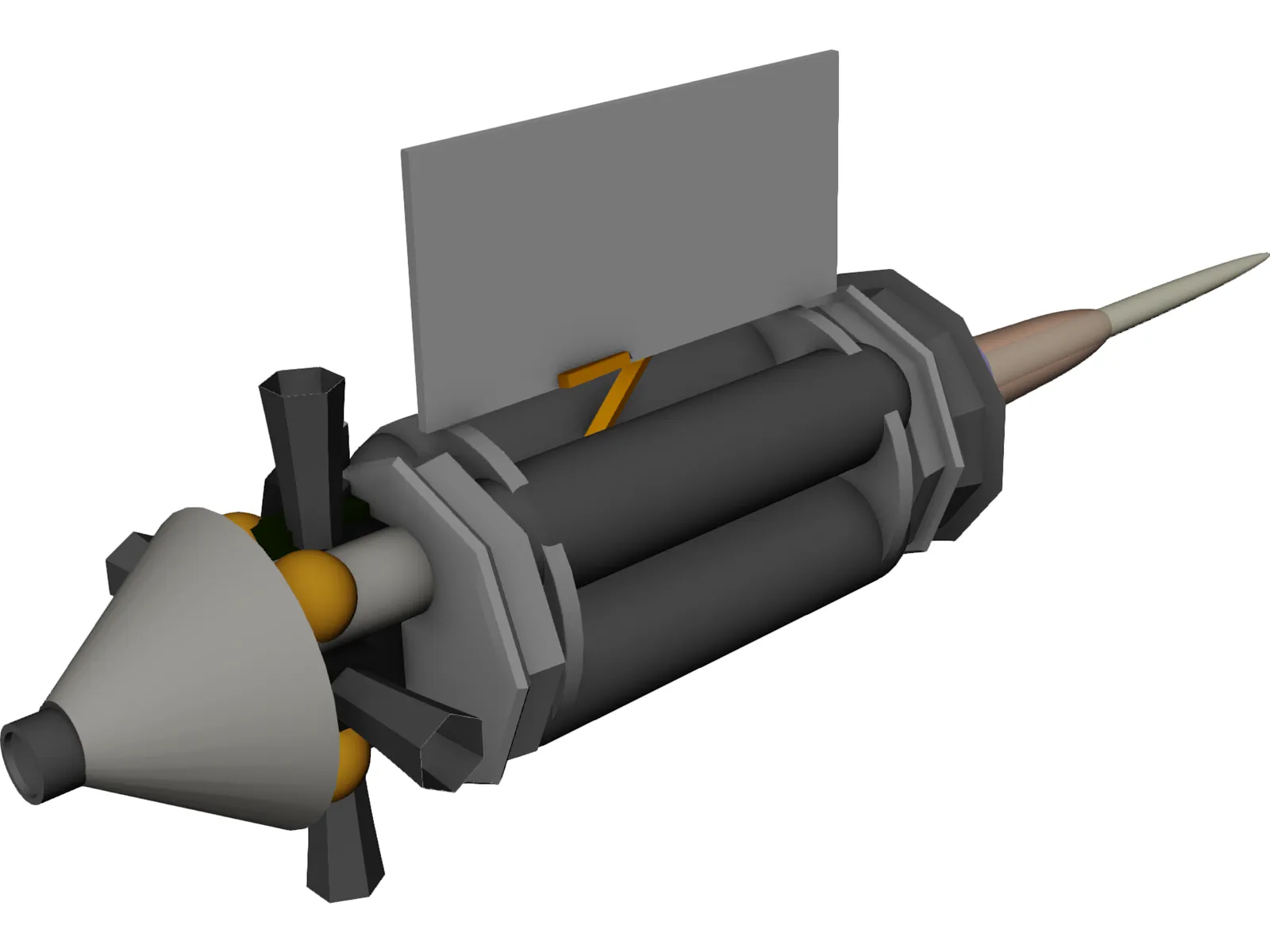 Brilliant Pebble 3D Model main preview