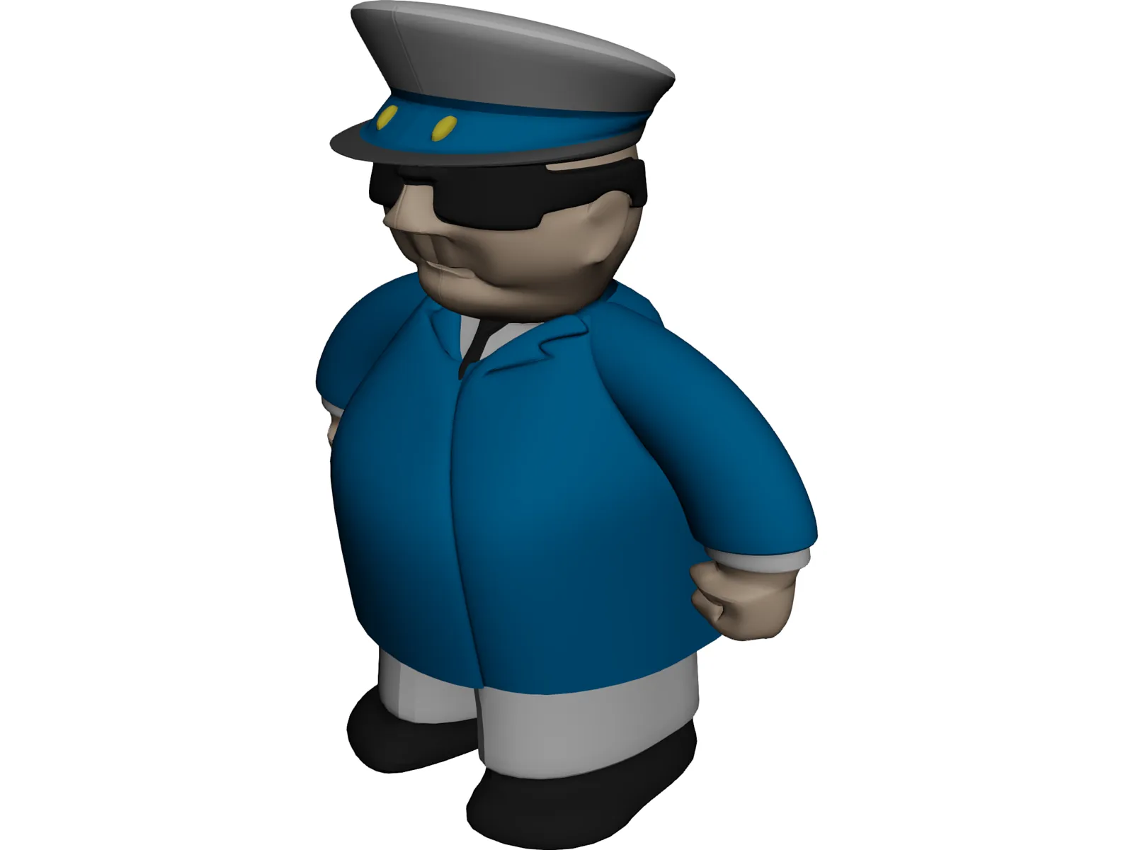 Captain 3D Model main preview