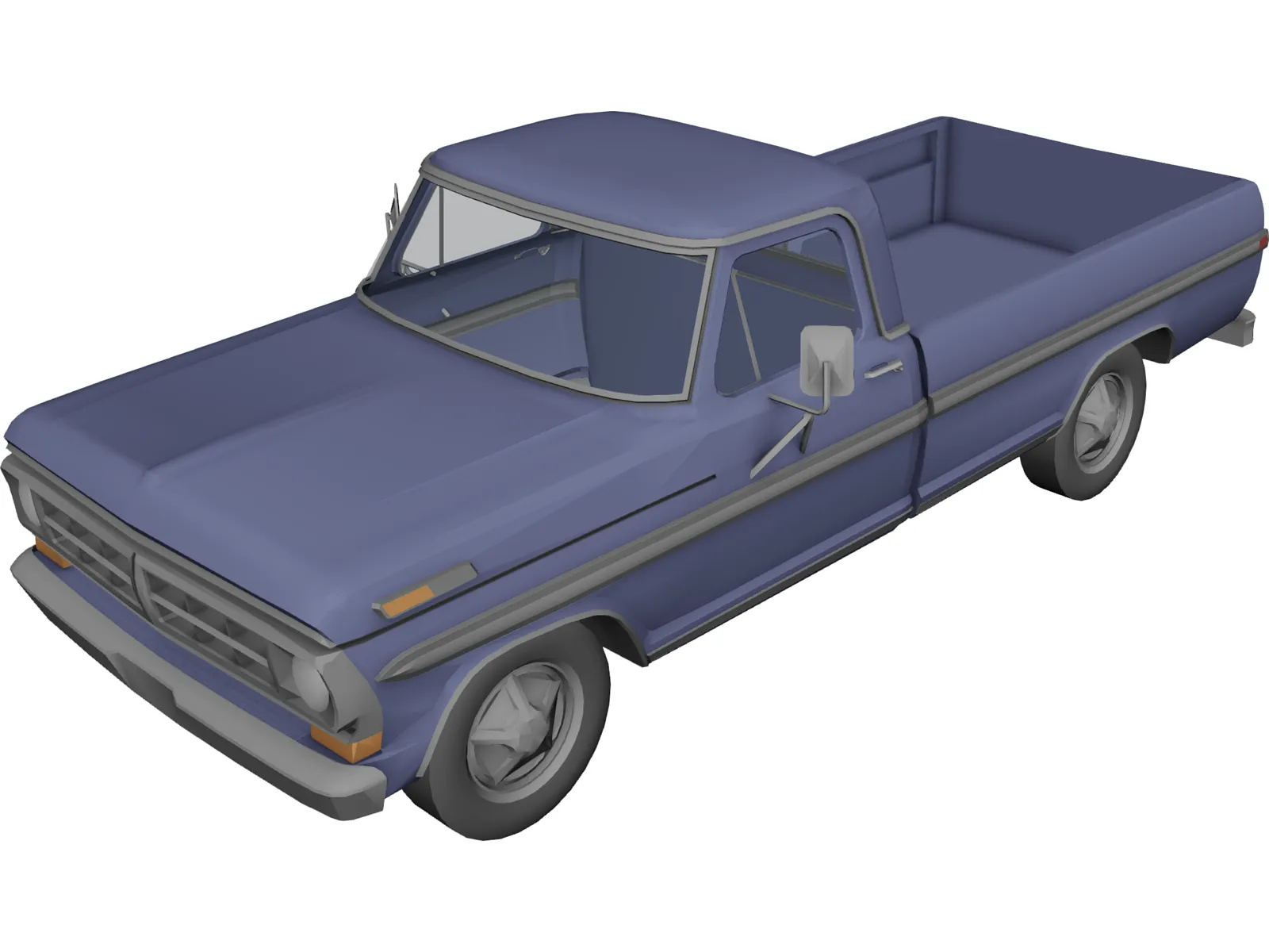 Ford Pickup (1977) 3D Model main preview