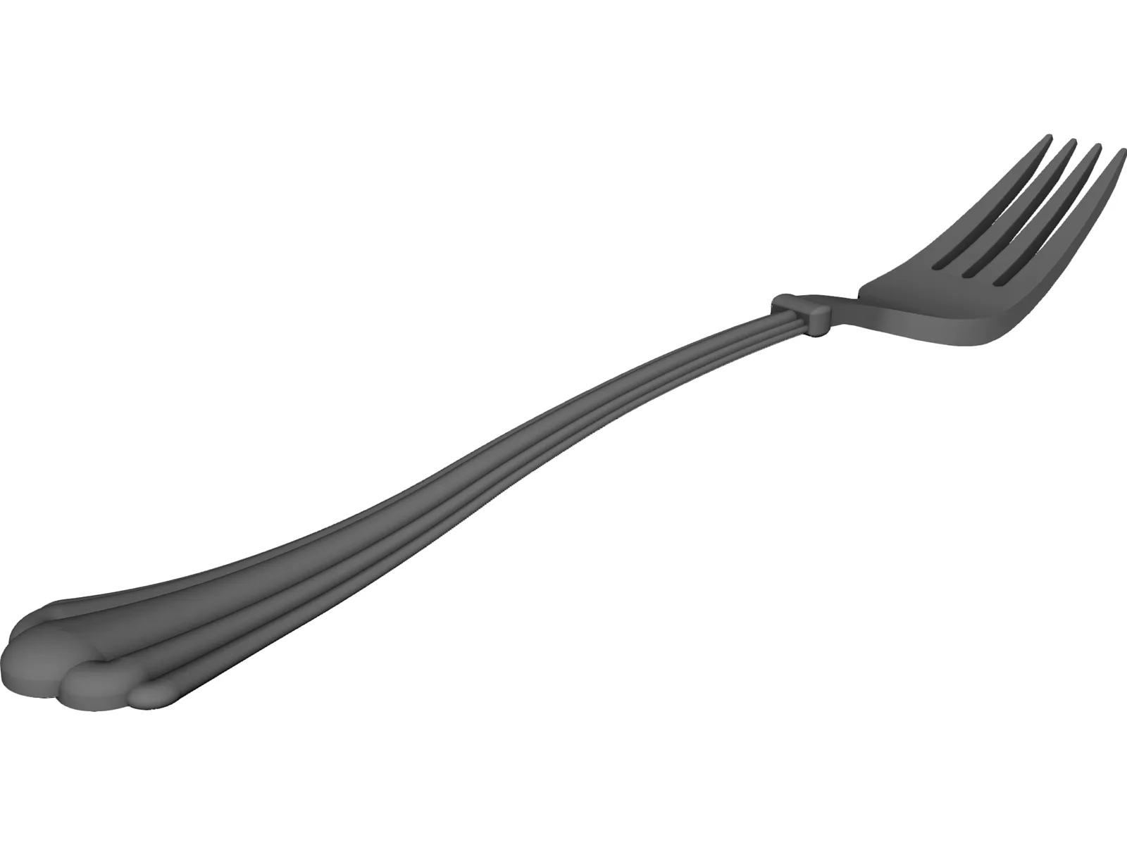 Fork 3D Model main preview