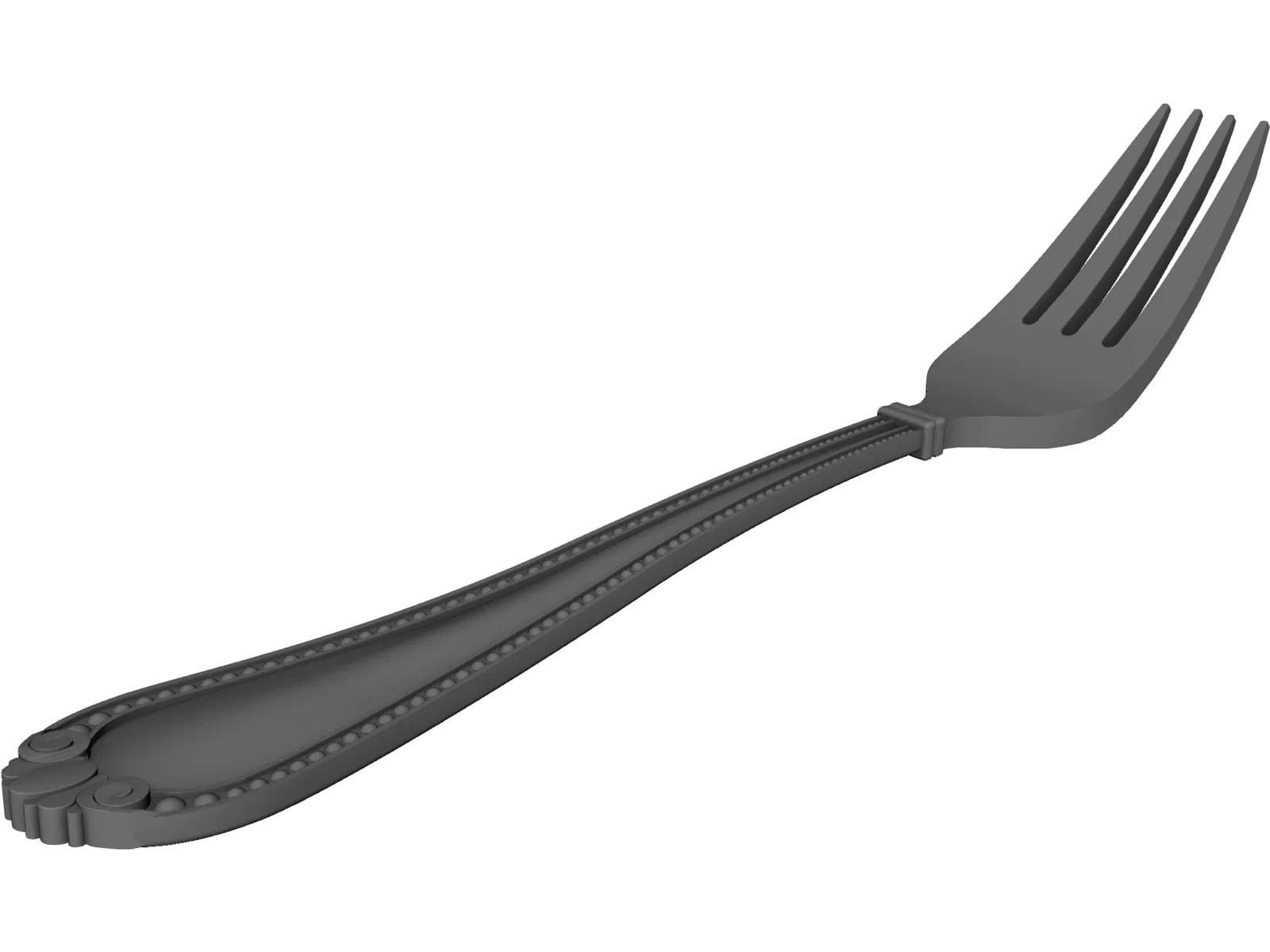 Fork 3D Model main preview