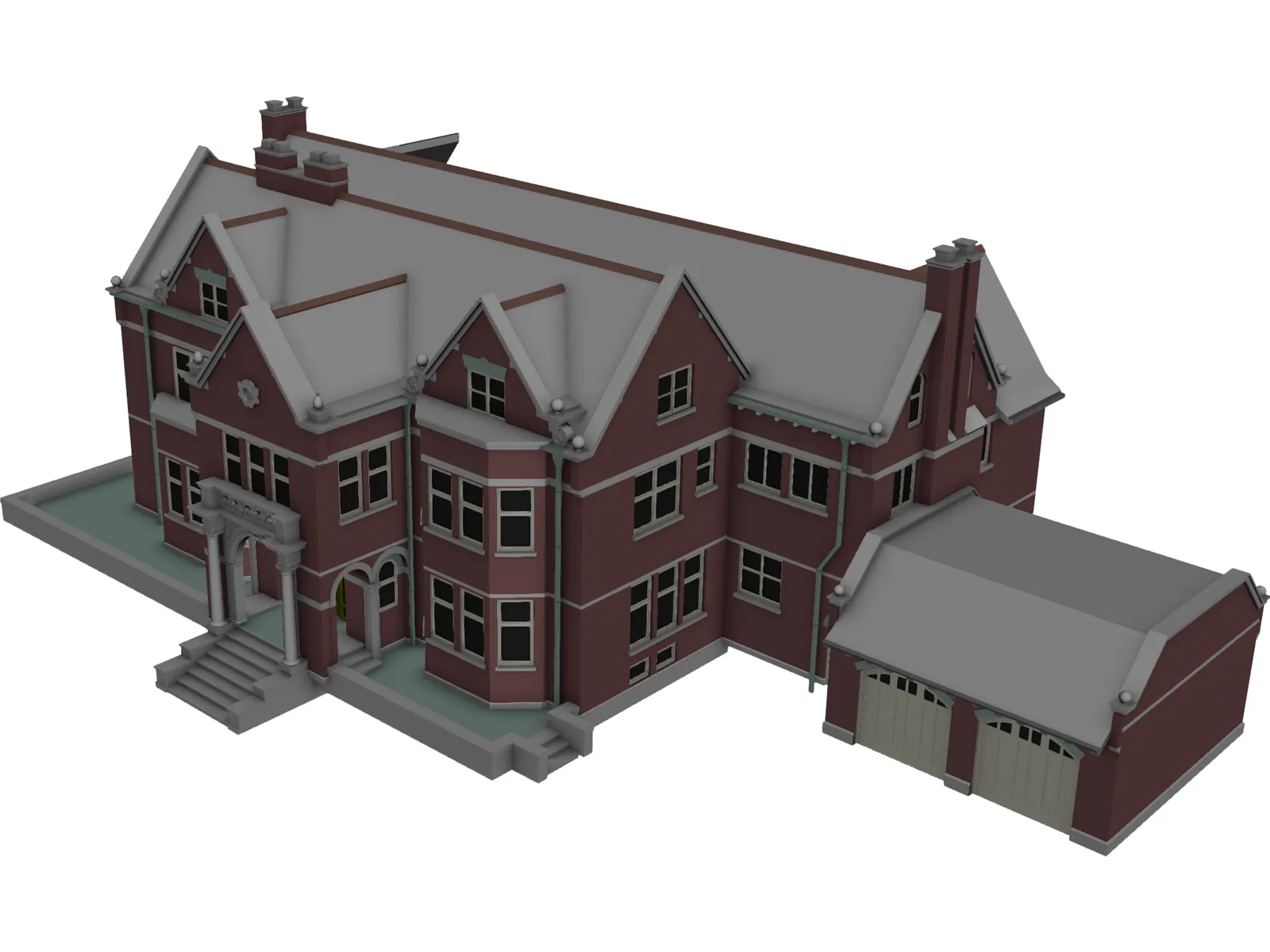 Victorian House 3D Model main preview